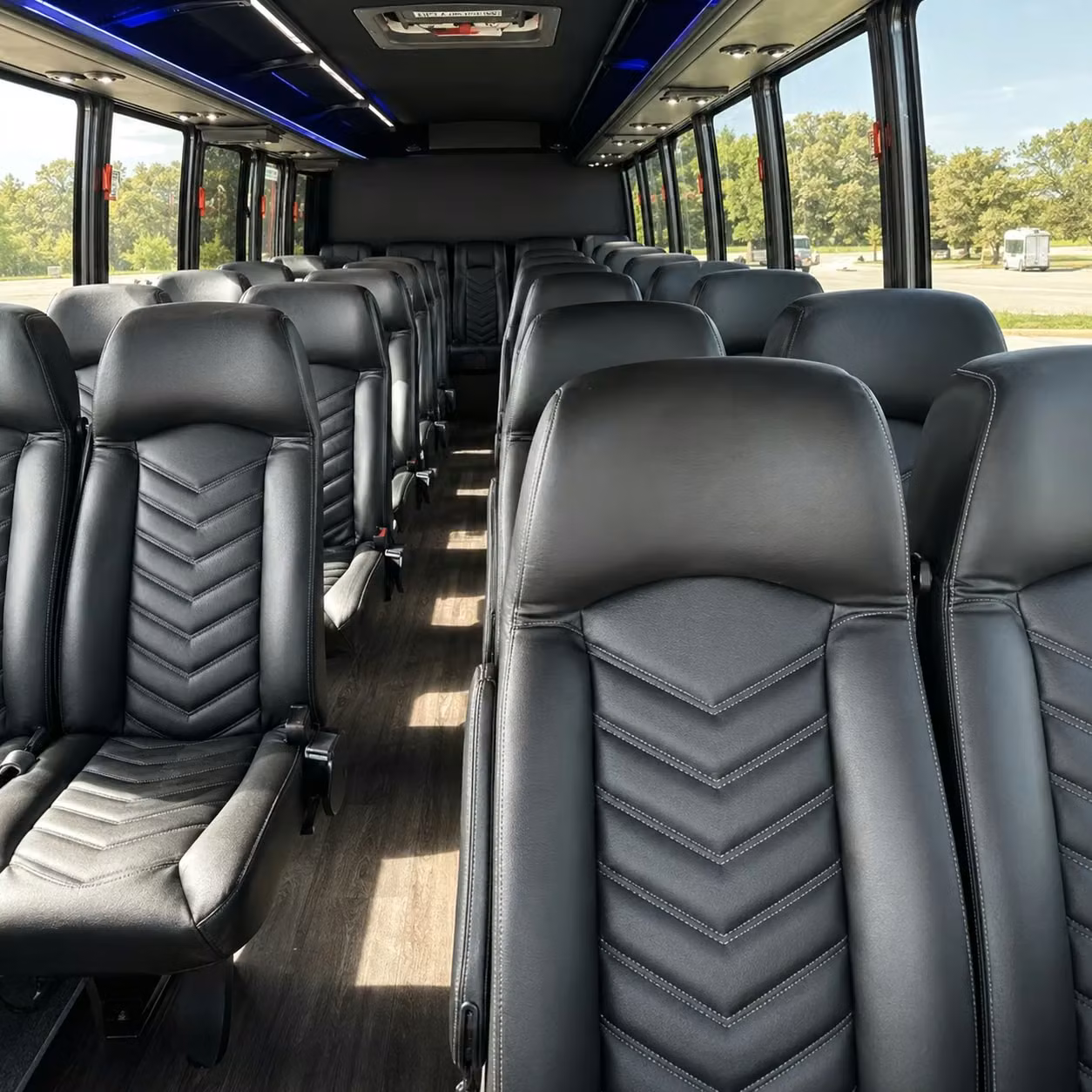 25 passenger minibus interior