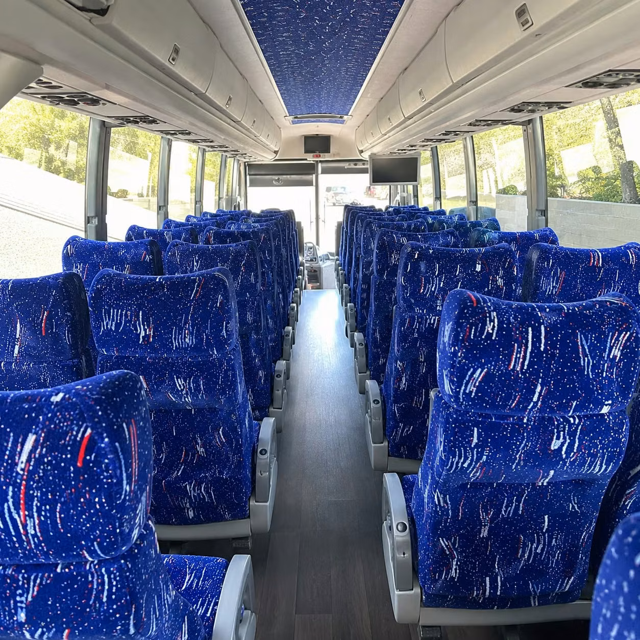 broken arrow charter bus interior