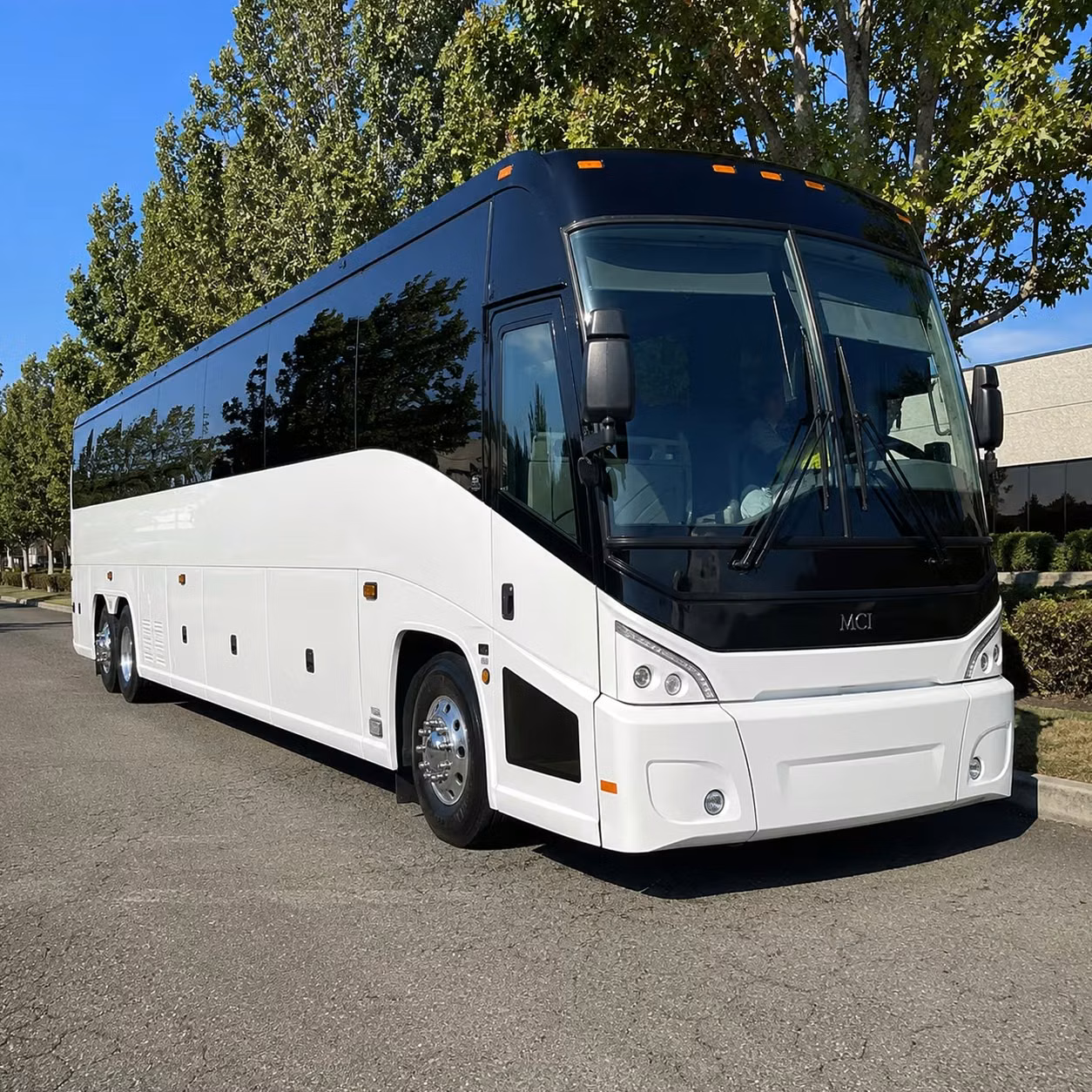 broken arrow charter bus rental exterior